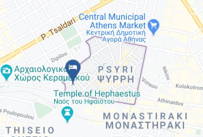 Central Athens - Monastiraki City Sleepbox Maps