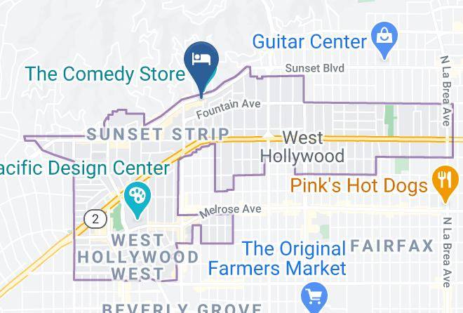 Los Angeles - Mondrian Los Angeles Maps