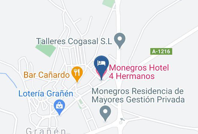 Huesca - Monegros Hotel 4 Hermanos Maps