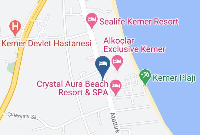 Kemer - Monk Boutique Hotel Maps