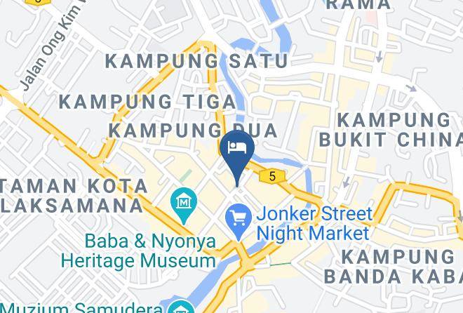 Melaka Tengah - Monkey Motel & Cafe Maps