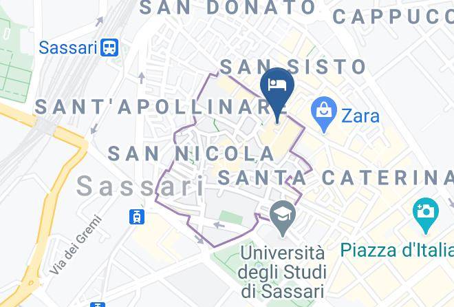 Sassari - Monna Catarina B&b Maps