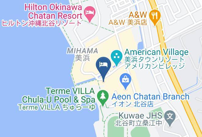 Chatan Townnakagami District - Monpa Chatan Beachside Condominium Hotel Maps