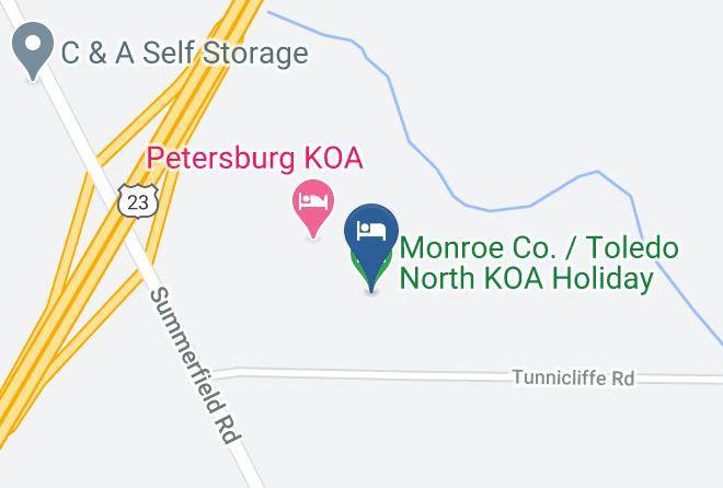Monroe County - Monroe Co Toledo North Koa Holiday Maps