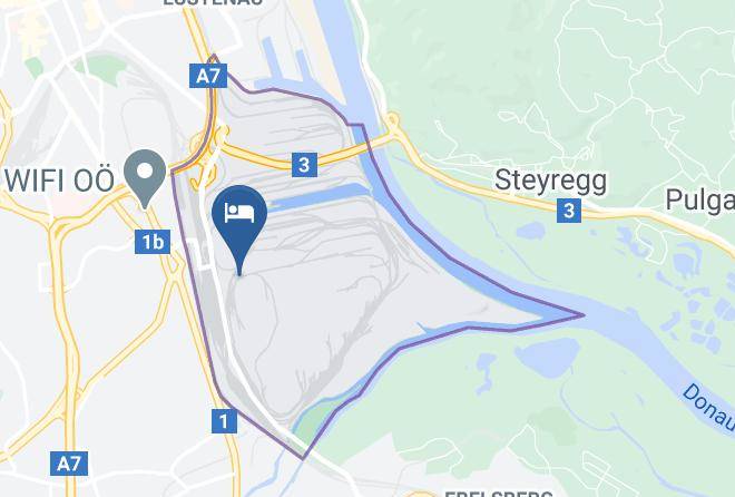 Linz - Montagehotel Bed & Steel Maps