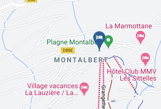 Savoie - Montalbert Ski Maps