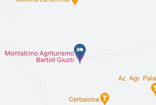 Siena - Montalcino Agriturismo Bartoli Giusti Maps
