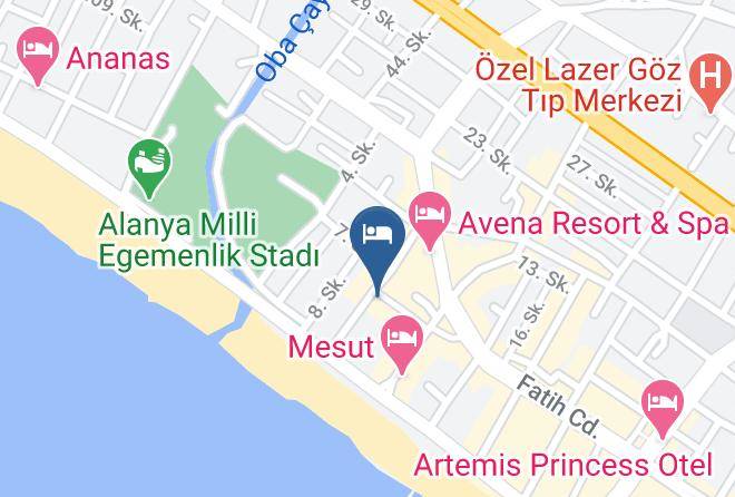 Alanya - Monte Carlo Hotel Maps