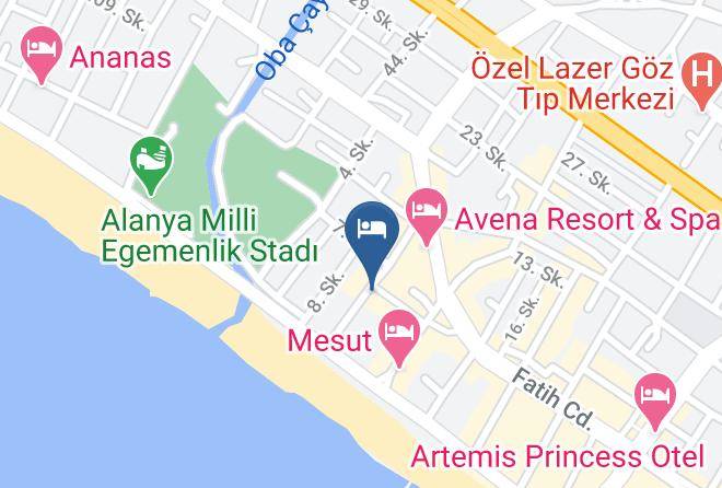 Alanya - Hotel Monte Carlo Maps