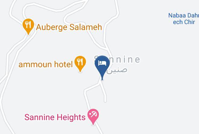 Maten - Monte Sannine Hotel Restaurant Maps
