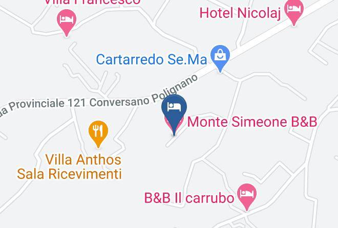 Bari - Monte Simeone B&b Maps