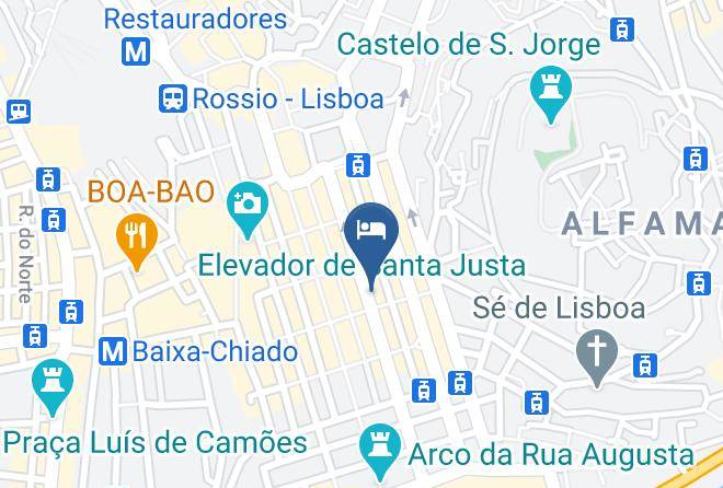 Lisbon - Montebelo Lisbon Downtown Apartments Maps