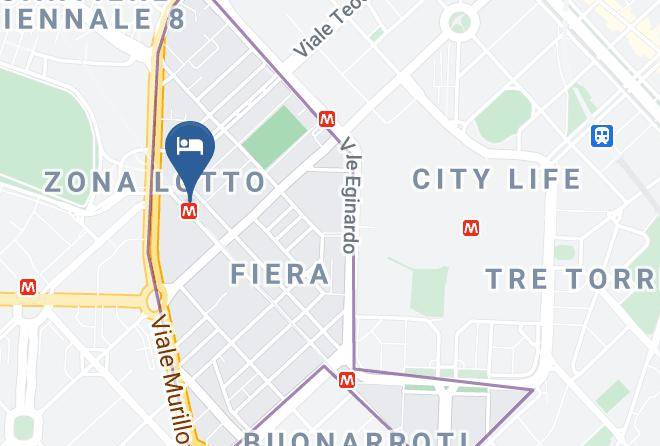 Milan - Montebianco Mokinba Hotels Maps