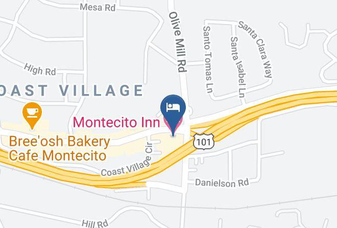 Santa Barbara - Montecito Inn Maps