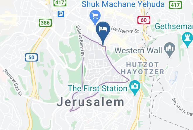 Jerusalem - Montefiore Hotel Maps