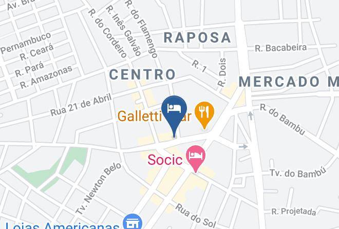 Santa Ines - Monterrey Hotel Maps