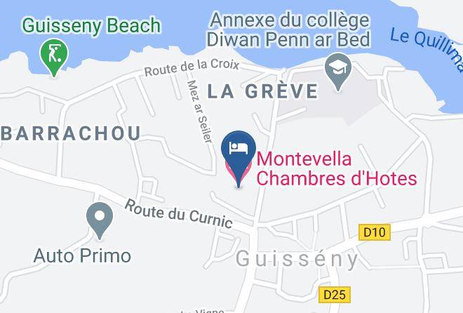 Finistere - Montevella Chambres D'hotes Maps