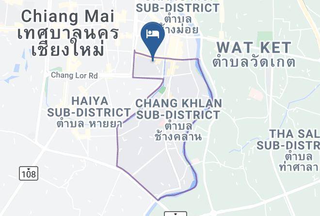 Amphoe Mueang Chiang Mai - Montha Hotel Maps