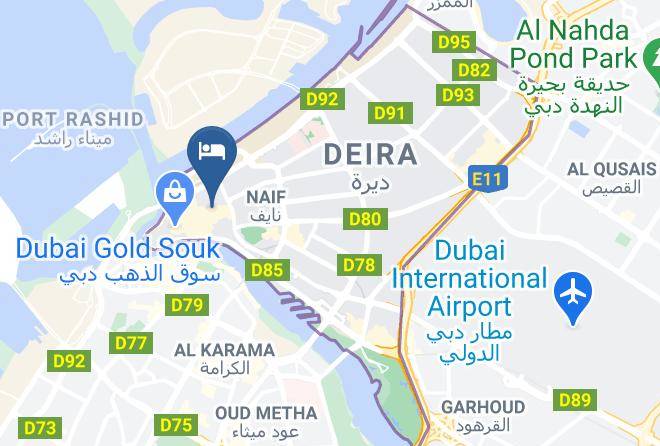 Dubai - Montreal Naif Hotel Maps
