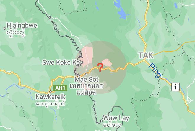 Amphoe Mae Sot - Montree Aluminum Maps
