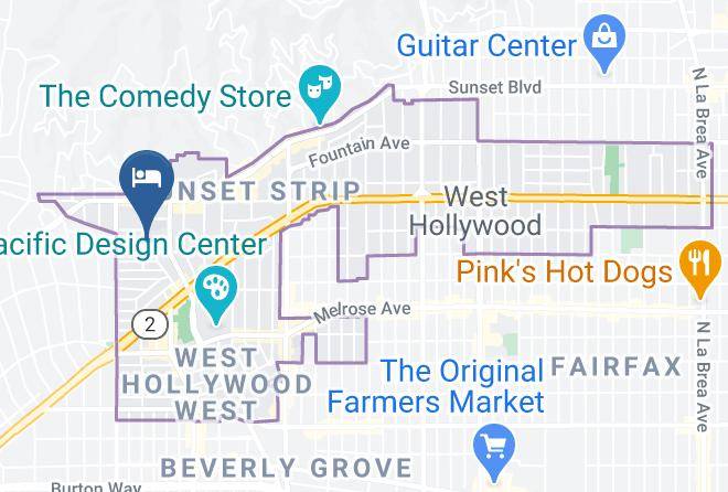 Los Angeles - Montrose West Hollywood Maps