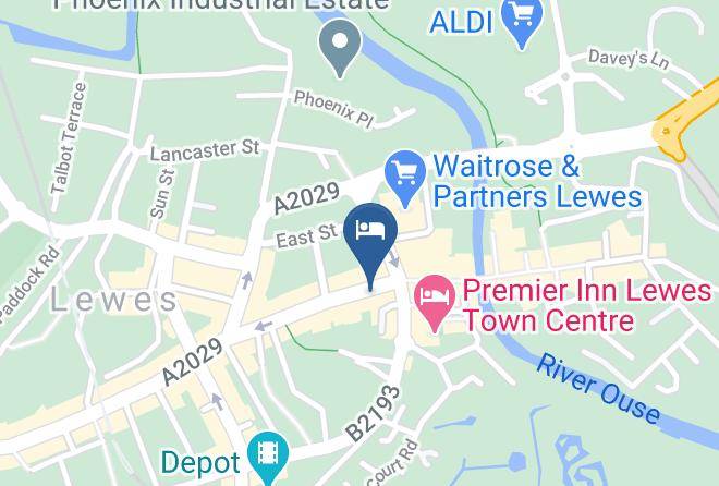East Sussex - Montys Bed And Breakfast Lewes Maps