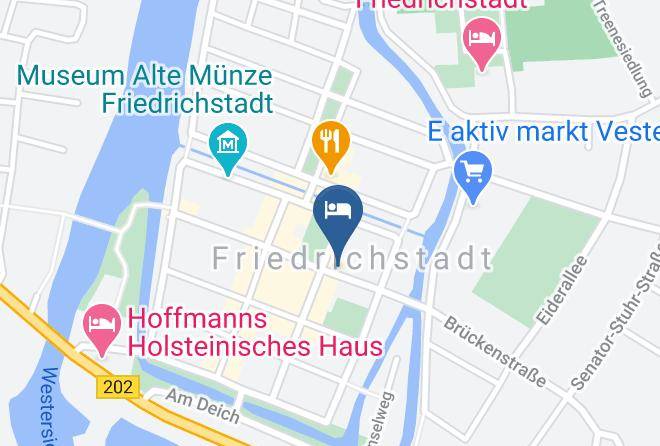 Nordfriesland - Mooi Hotel Garni Friedrichstadt Maps