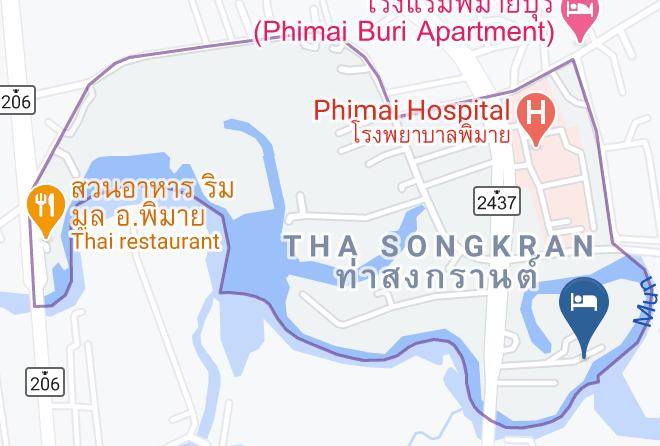 Amphoe Phimai - Moon River Resort Phimai Maps