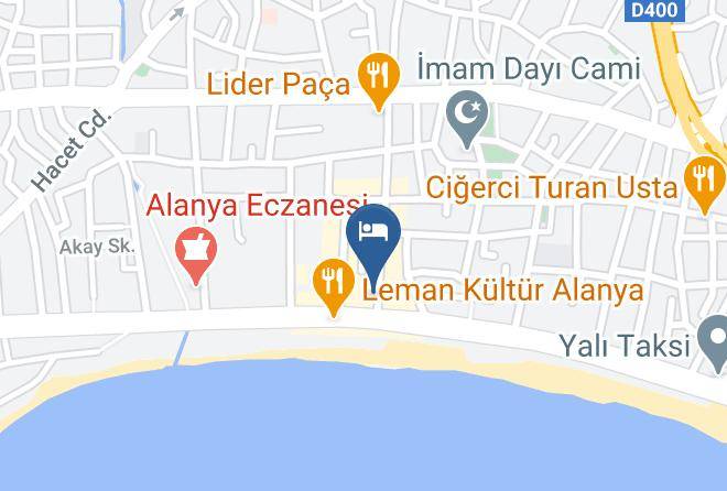 Alanya - Moonbow Beach Hotel Maps