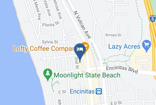 San Diego - Moonlight Beach Motel Maps