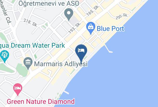 Marmaris - Moonstar Otel Maps