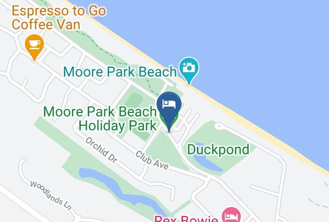 Moore Park Beach Holiday Park Map