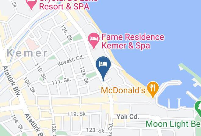 Kemer - Moral Restoran Maps