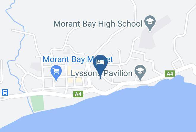 Morant Villa Map - Jamaica - Saint Thomas