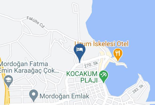 Karaburun - Mordogan Otel Maps