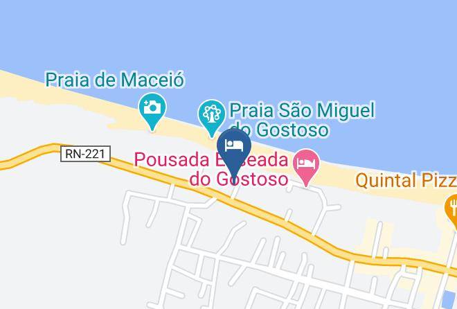 Sao Miguel Do Gostoso - Moringa Beach Pousada Maps
