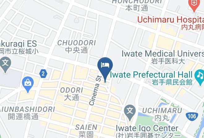 Morioka City - Morioka Grand Hotel Annex Maps