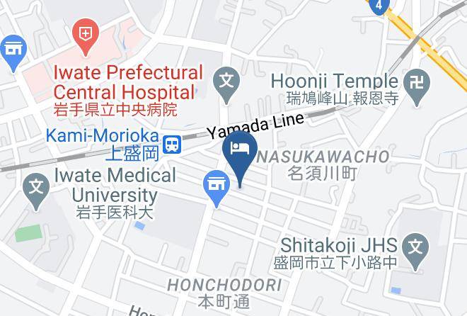 Morioka Rifu Hotel Map