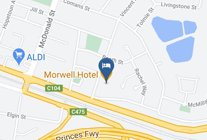 Latrobe - Morwell Hotel Maps