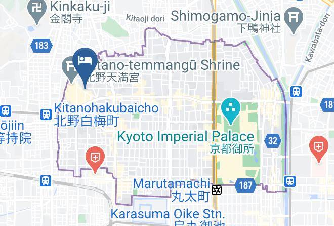 Kyoto City Kamigyo Ward - Mosaic Machiya Ksk Maps