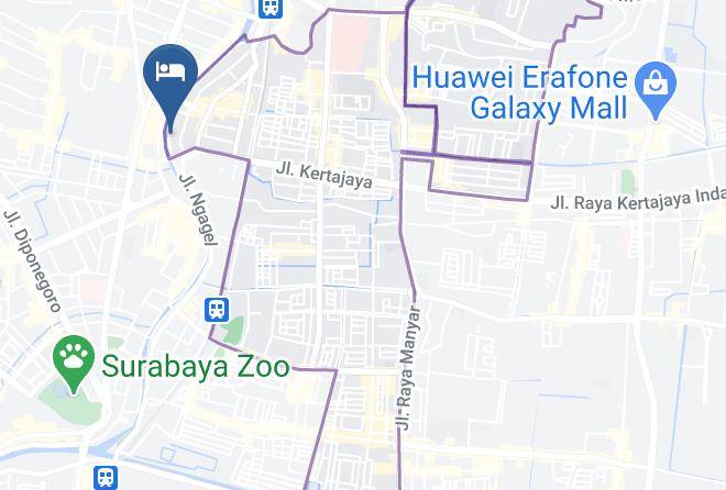 Kota Surabaya - Moscha Hotel Surabaya Gubeng Maps