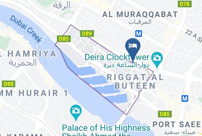 Dubai - Moscow Hotel Maps