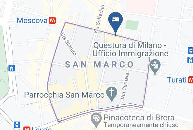 Milan - Moscova Luxury B&b Milano Maps
