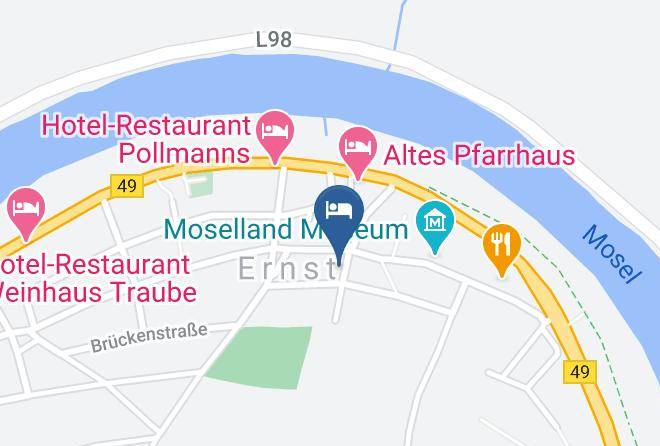 Cochem Zell - Mosel Gastehaus Kirch Maps