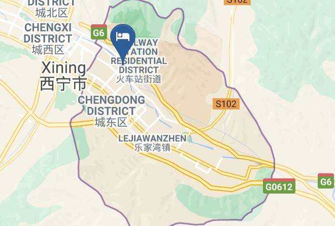 Xining - Moshang Liunian Capsule Inn Maps