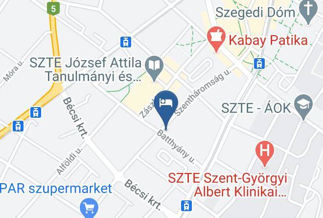 Szeged - Mosoly Szallashely Maps