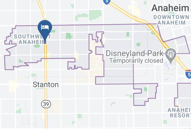 Orange - Motel 6 Anaheim Ca Buena Park Maps