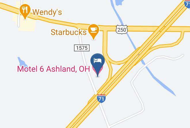 Ashland - Motel 6 Ashland Oh Maps