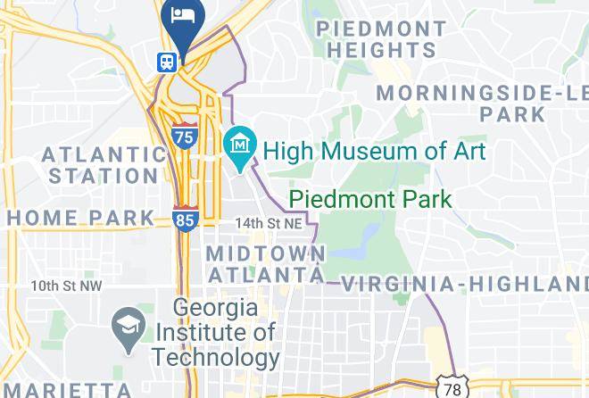 Fulton - Motel 6 Atlanta Midtown Maps
