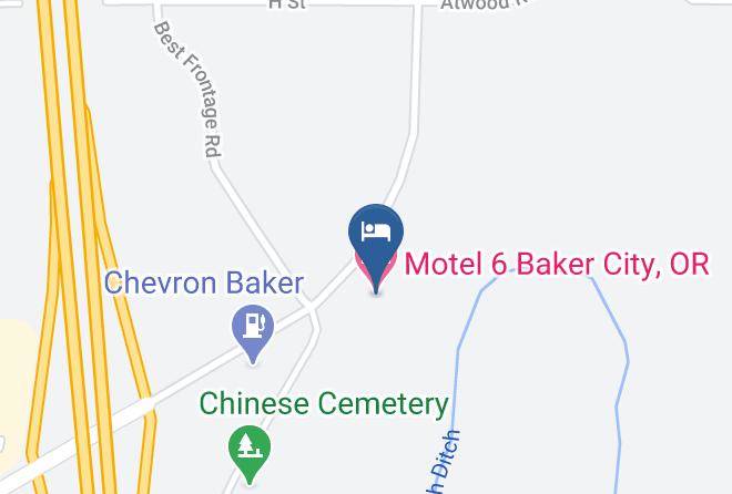 Baker - Motel 6 Baker City Or Maps